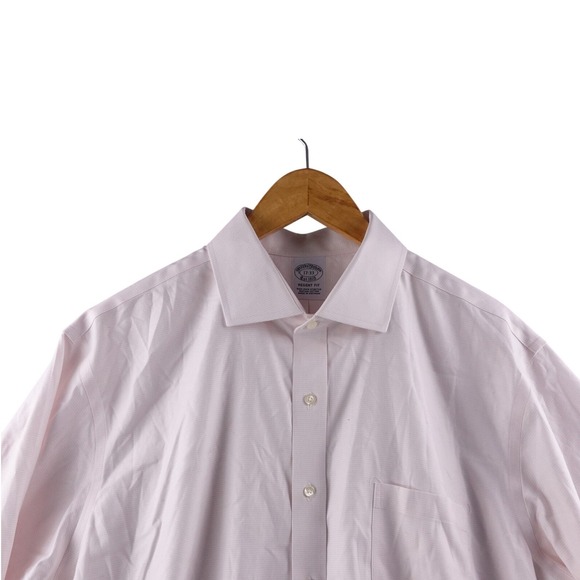 Brooks Brothers Other - Brooks Brothers Regent Fit Pink Non Iron Stretch Dress Shirt Men 17-33 Preppy